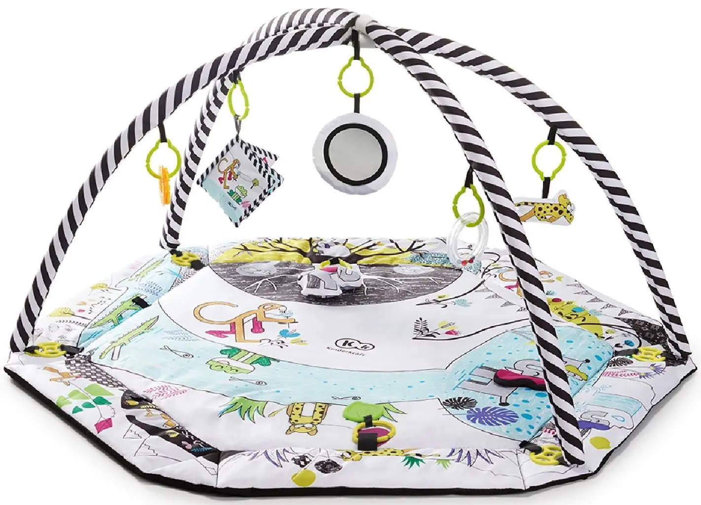 Covoras de joaca KinderKraft Smartplay (White/black)