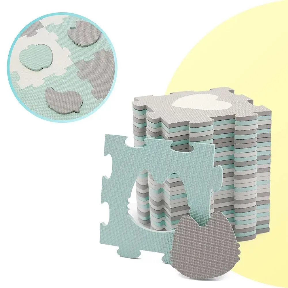 Covoras- puzzle Kinderkraft Luno Shapes (Mint) - 3
