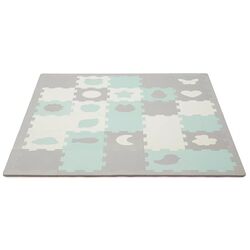 Covoras- puzzle Kinderkraft Luno Shapes (Mint)