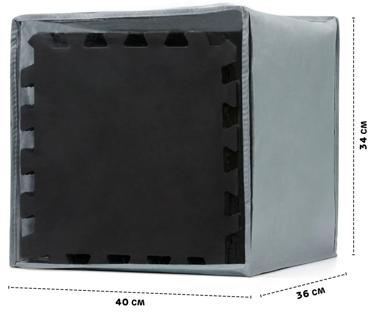 Covoras modular KinderKraft Luno (Black)