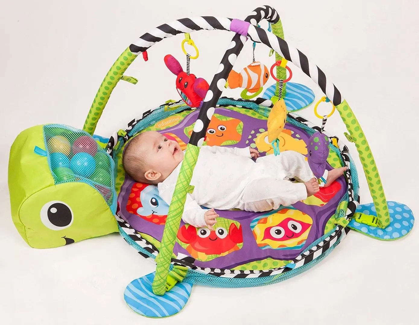 Covoras de joaca 3in1 LeanToys Turtle 1605 (Multicolor)