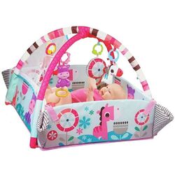 Covoras de joaca 5in1 LeanToys 7192 (Grey/Pink) Thumb