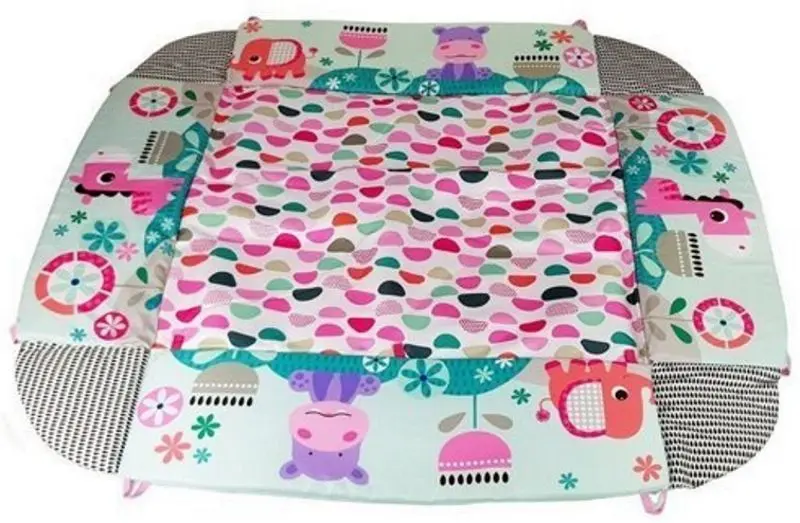 Covoras de joaca 5in1 LeanToys 7192 (Grey/Pink)