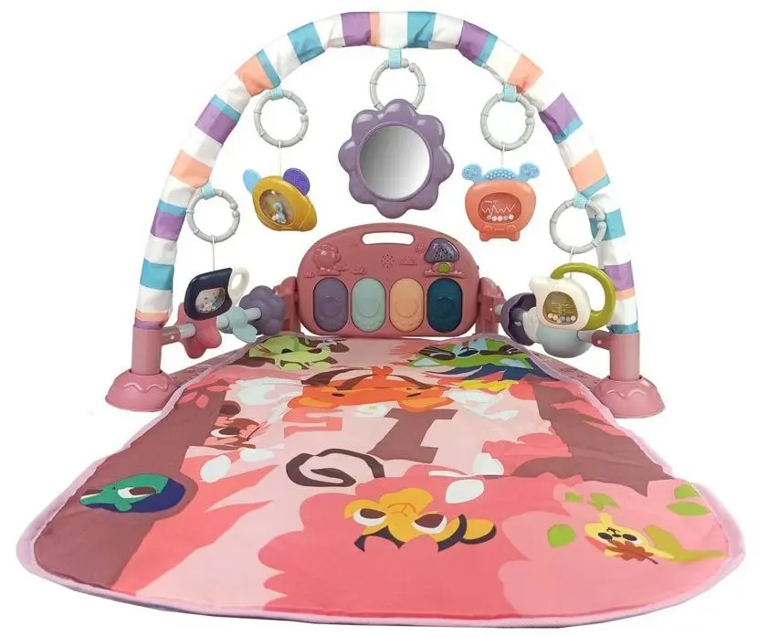Игровой коврик LeanToys Baby Fitness (Pink)