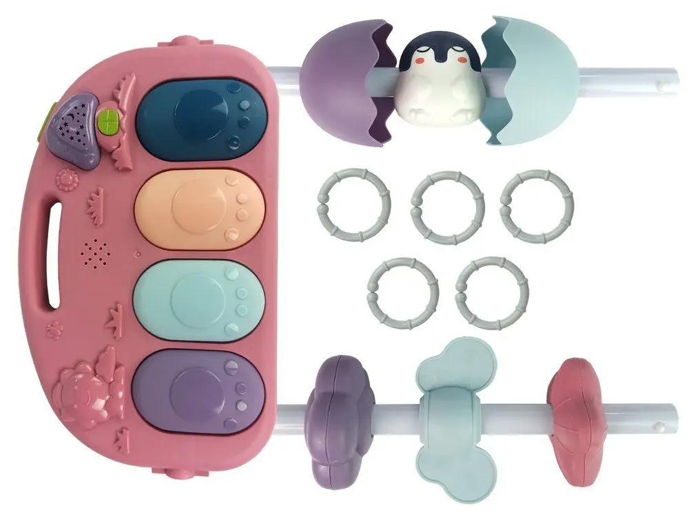 Игровой коврик LeanToys Baby Fitness (Pink)