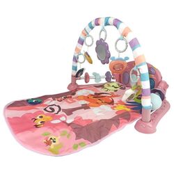 Covoras de joaca LeanToys Baby Fitness (Pink)