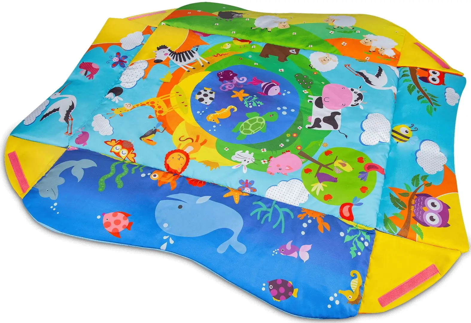 Covoras de joaca Lionelo Anika Plus (Blue/Yellow)