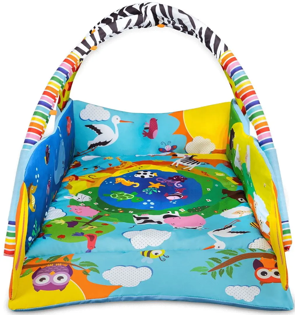 Covoras de joaca Lionelo Anika Plus (Blue/Yellow)