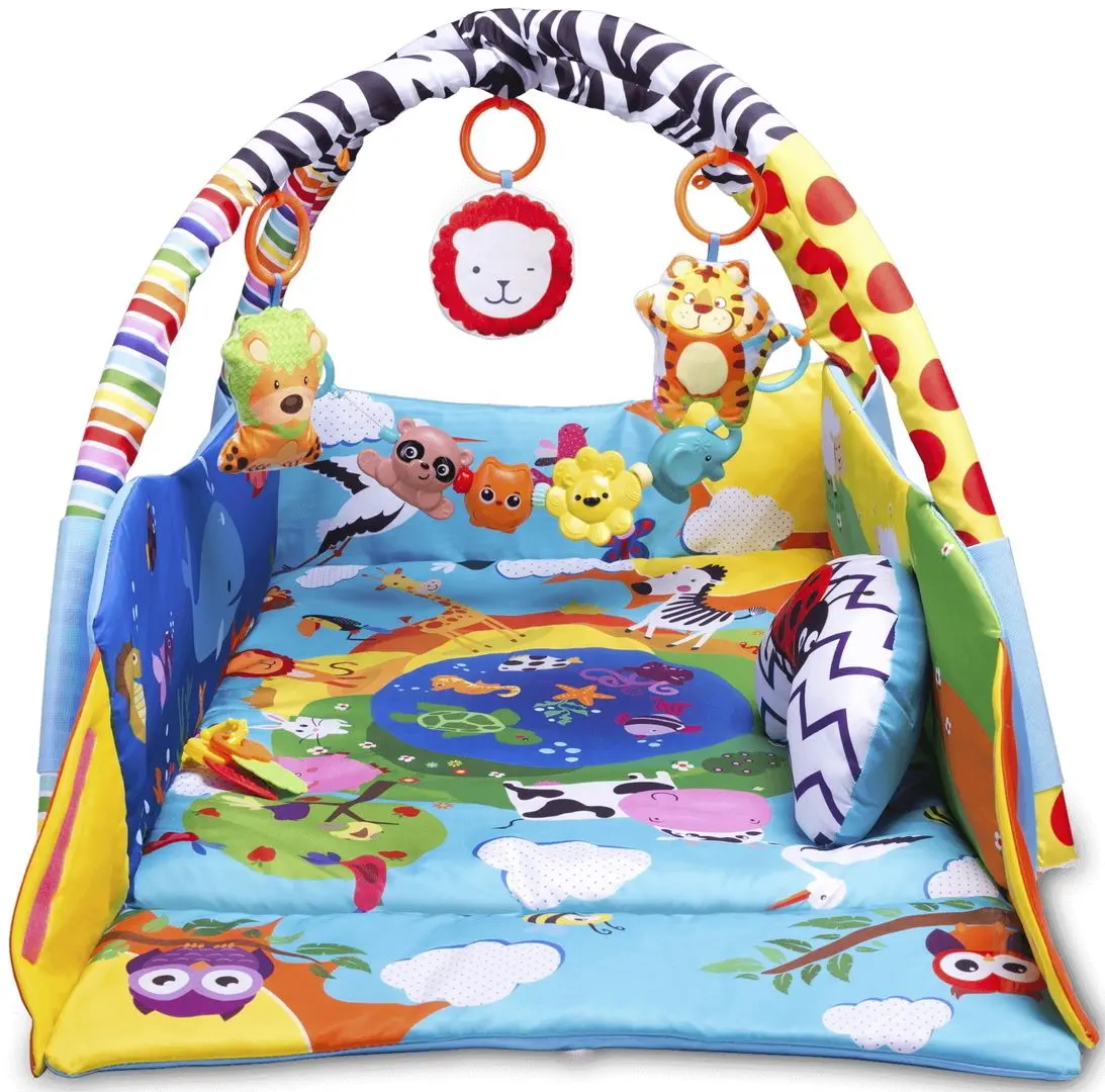 Covoras de joaca Lionelo Anika Plus (Blue/Yellow)