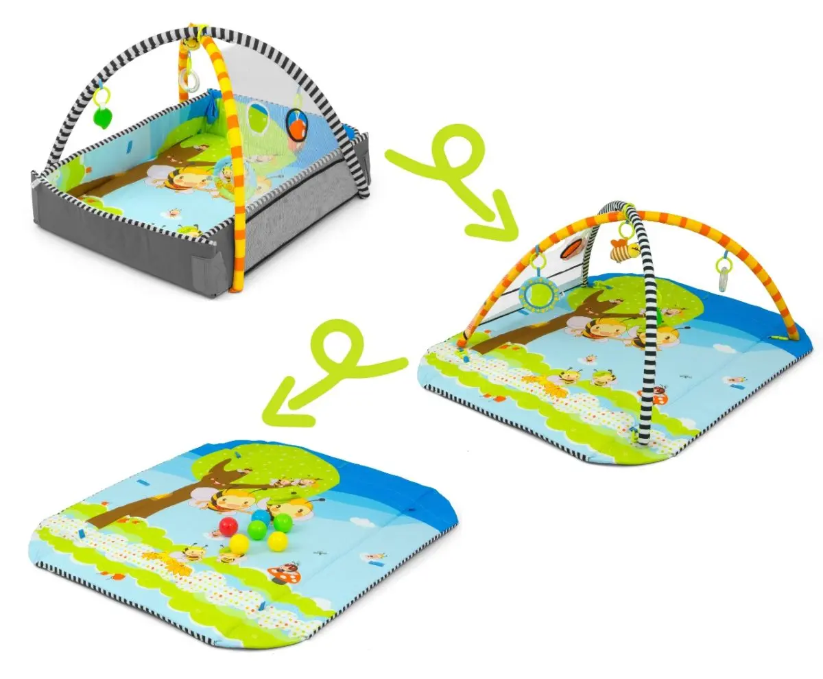 Игровой коврик 5в1 Milly Mally Lolly Bees (Green/Blue)