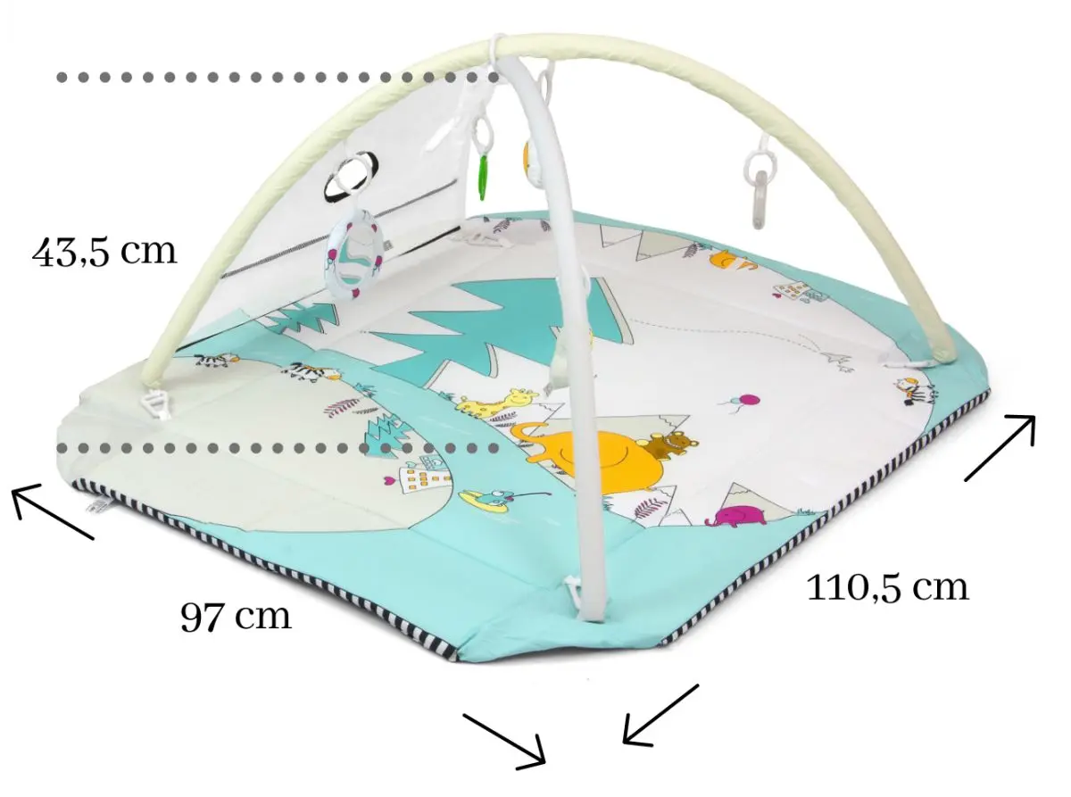 Игровой коврик 5в1 Milly Mally Lolly Elephant (White/Turquoise)