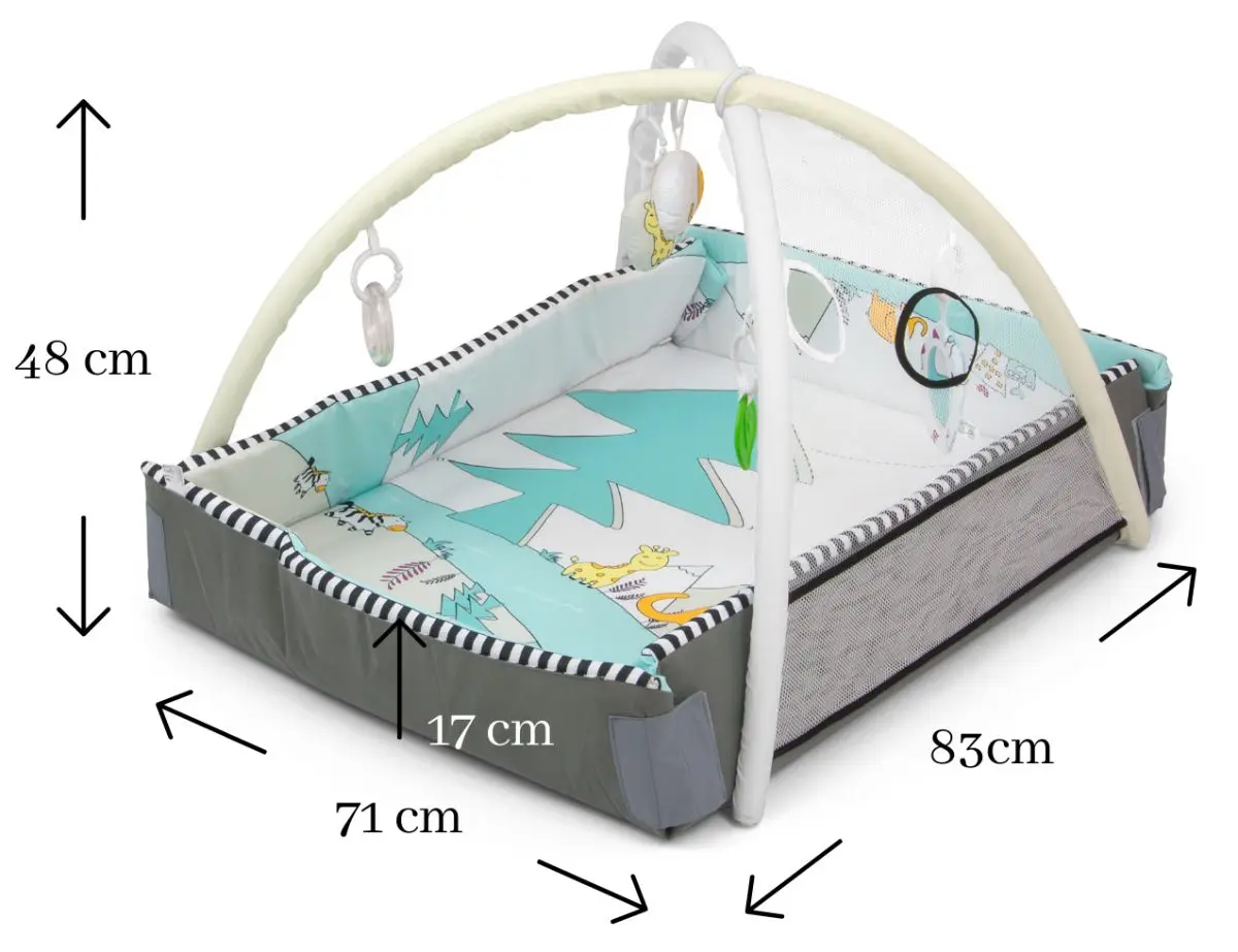 Игровой коврик 5в1 Milly Mally Lolly Elephant (White/Turquoise)