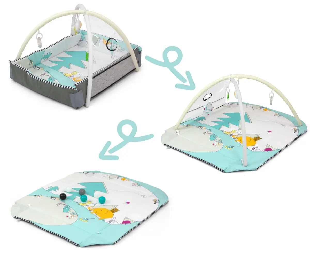 Игровой коврик 5в1 Milly Mally Lolly Elephant (White/Turquoise)
