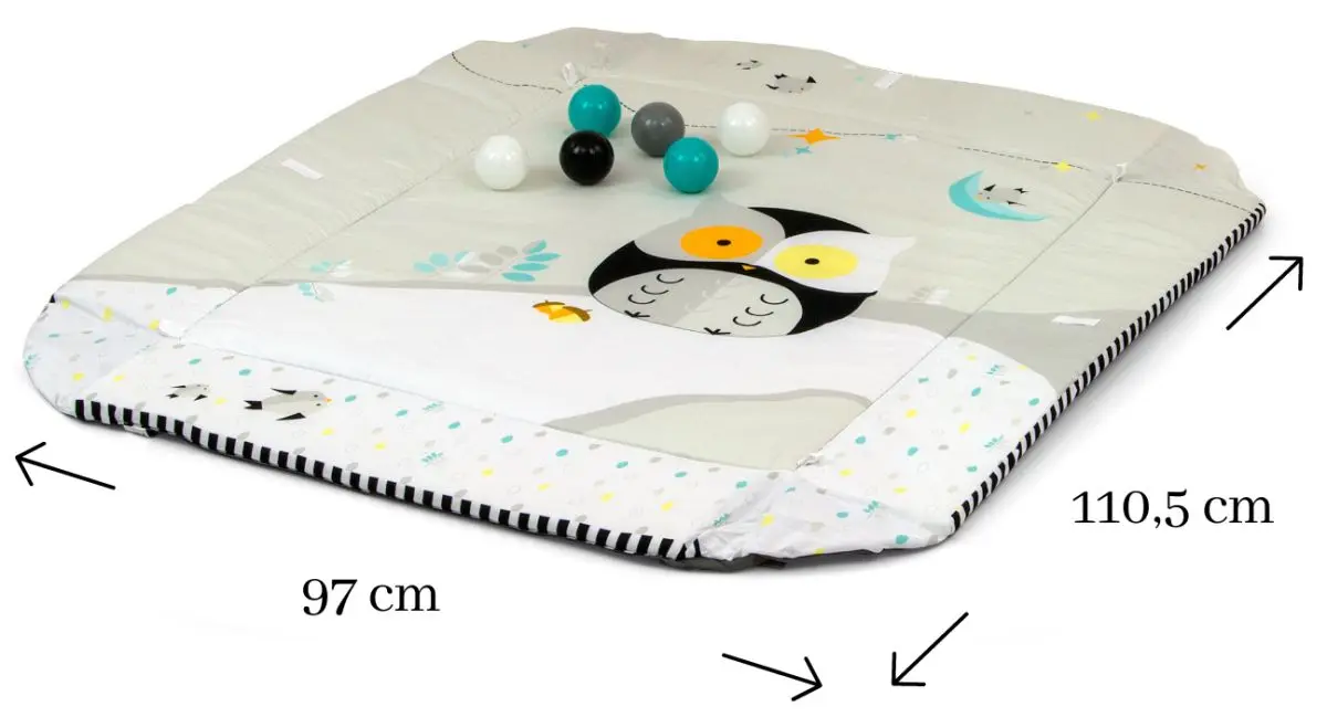 Covoras de joaca 5in1 Milly Mally Lolly Owl (White/Beige) - 6