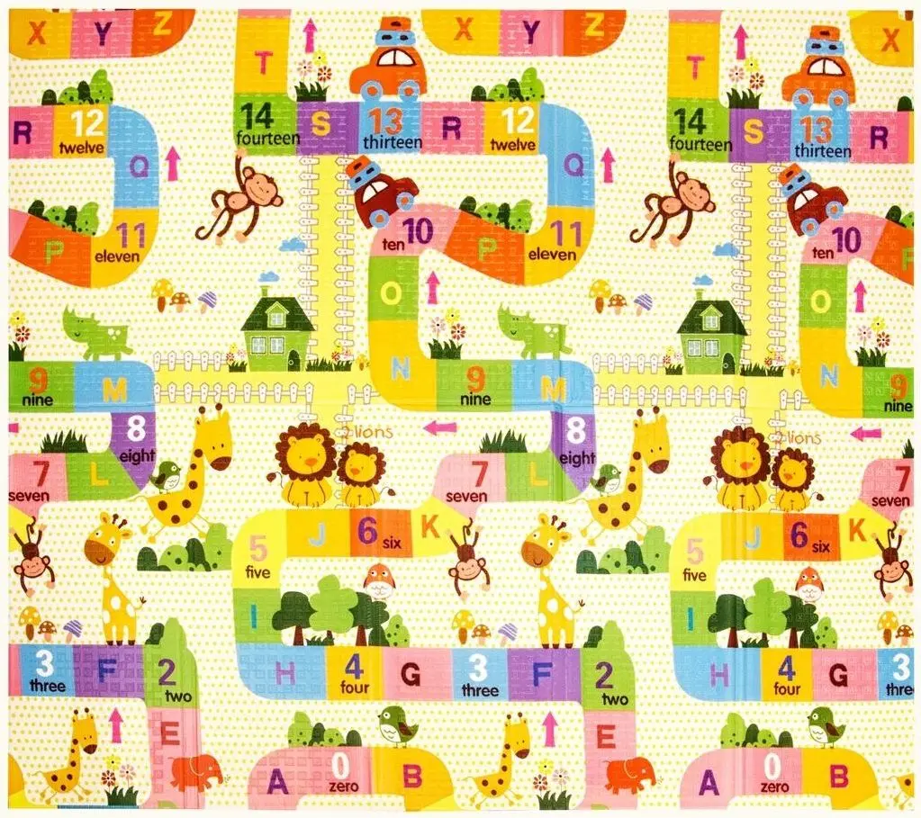 Covoras de joaca Milly Mally Happy Zoo T1 (Multicolor) - 2