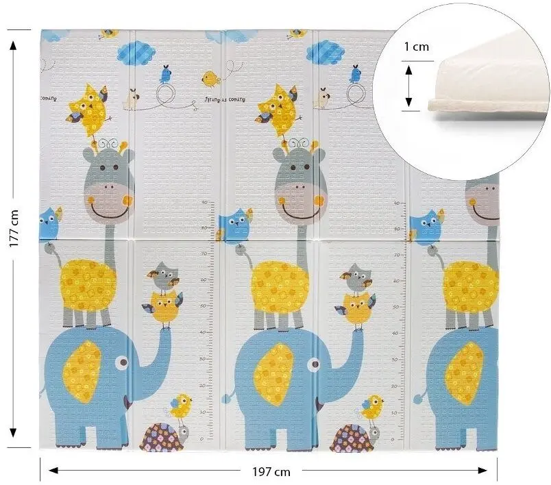 Covoras de joaca Milly Mally Happy Zoo T1 (Multicolor) - 5