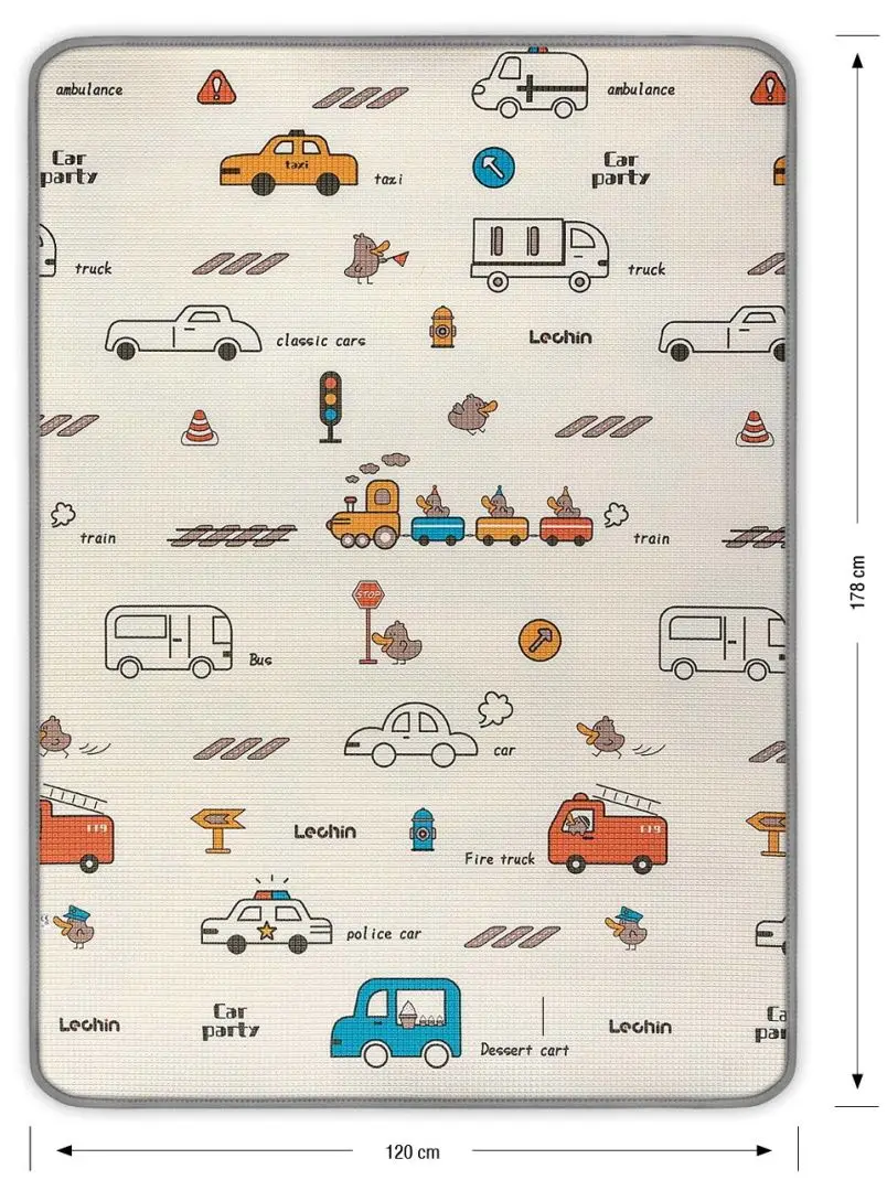 Covoras de joaca Milly Mally Kinder City (Multicolor) - 7