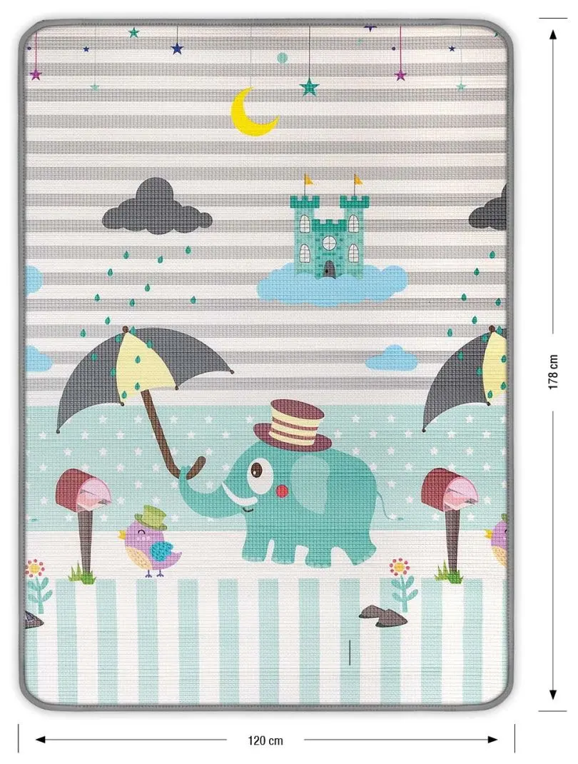 Covoras de joaca Milly Mally Kinder Digits and Elephant (Multicolor) - 7
