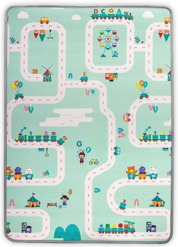 Covoras de joaca Milly Mally Kinder Trains (Multicolor) - 8