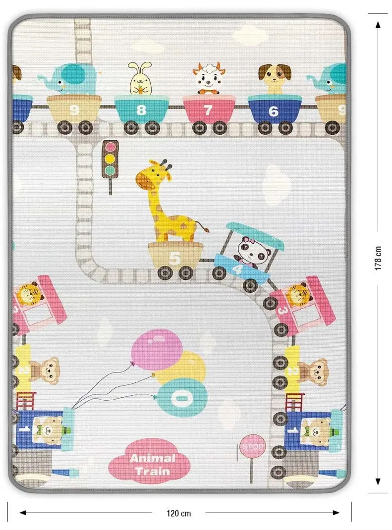 Covoras de joaca Milly Mally Kinder Trains (Multicolor) - 3