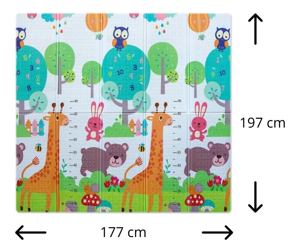 Covoras de joaca Milly Mally Play Giraffe T1 (Multicolor) - 8
