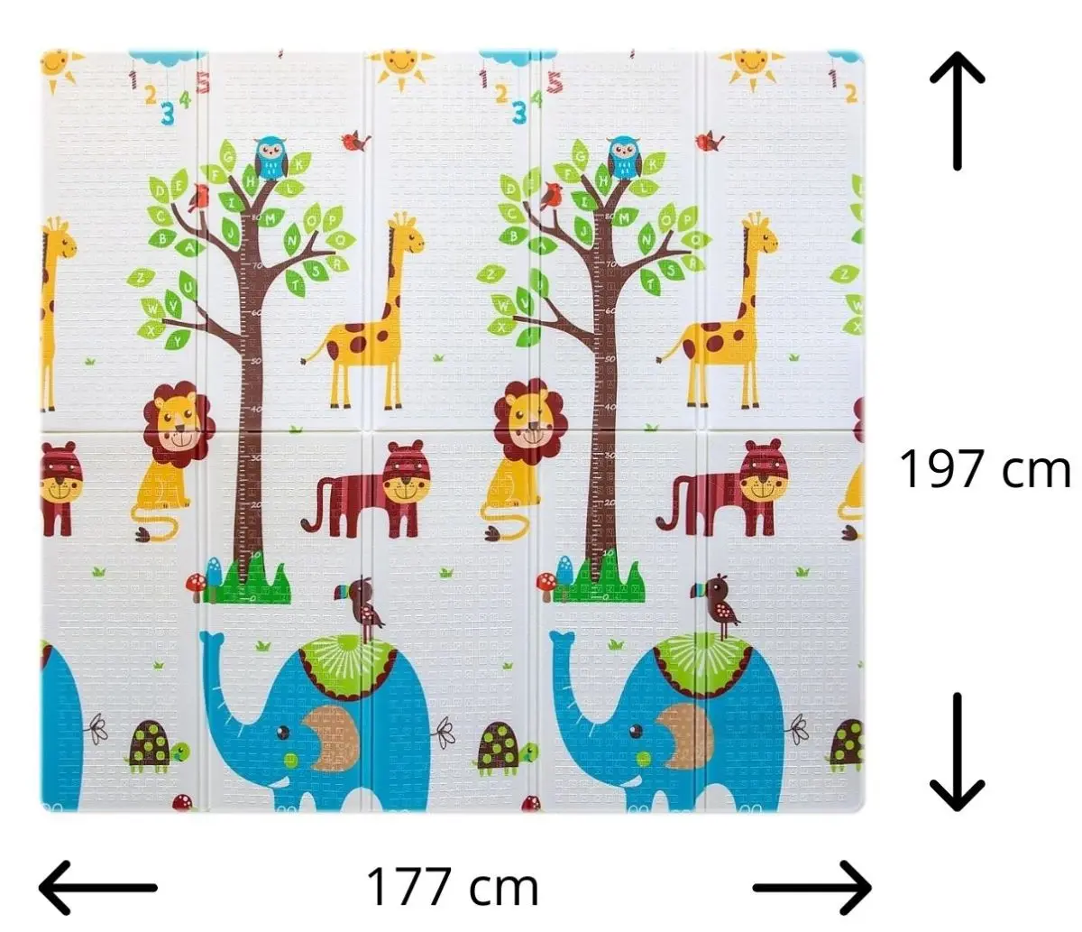 Covoras de joaca Milly Mally Play Safari T1 (Multicolor) - 7