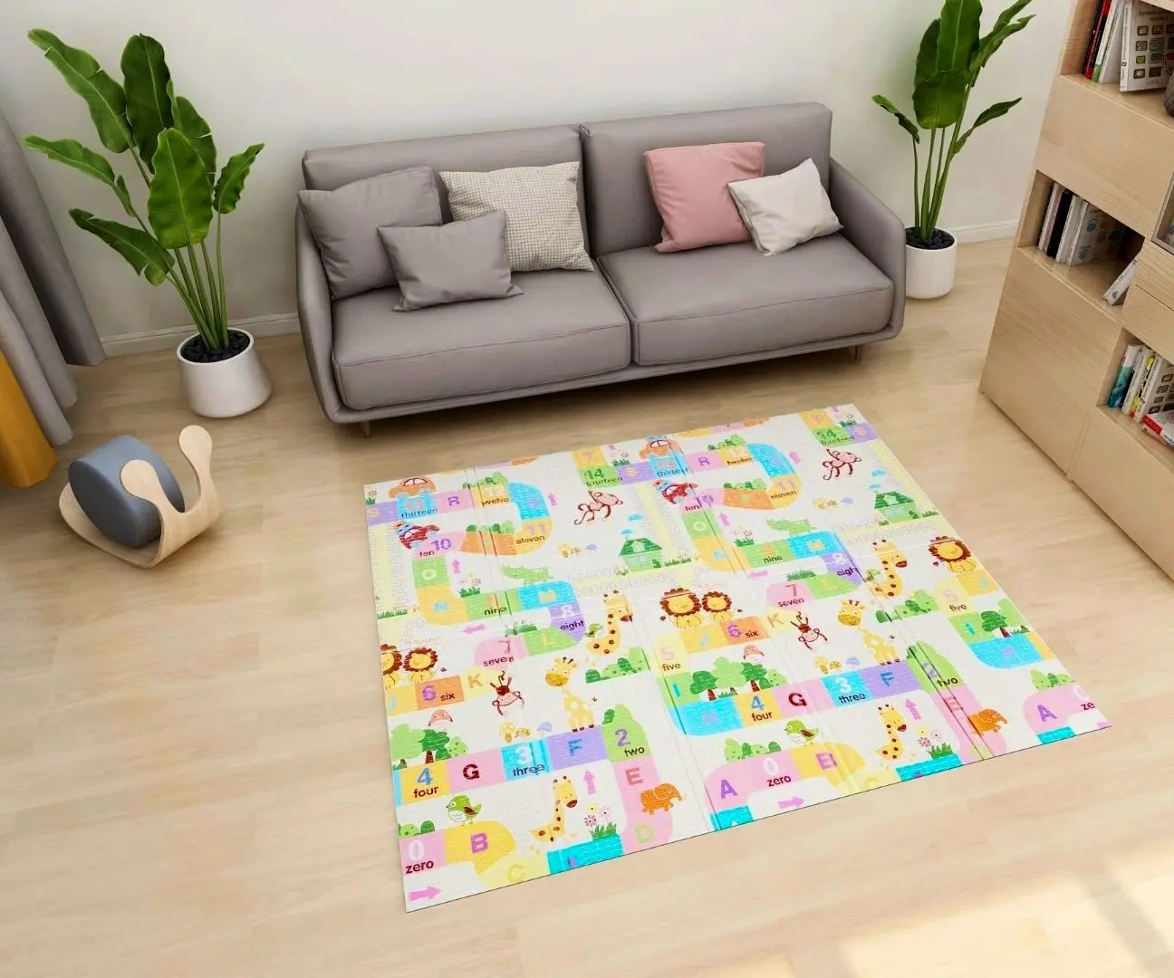 Covoras de joaca Milly Mally Play Safari T1 (Multicolor) - 4