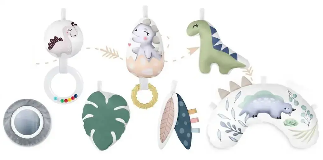 Игровой коврик Nukido Dino (White/Grey) - 5