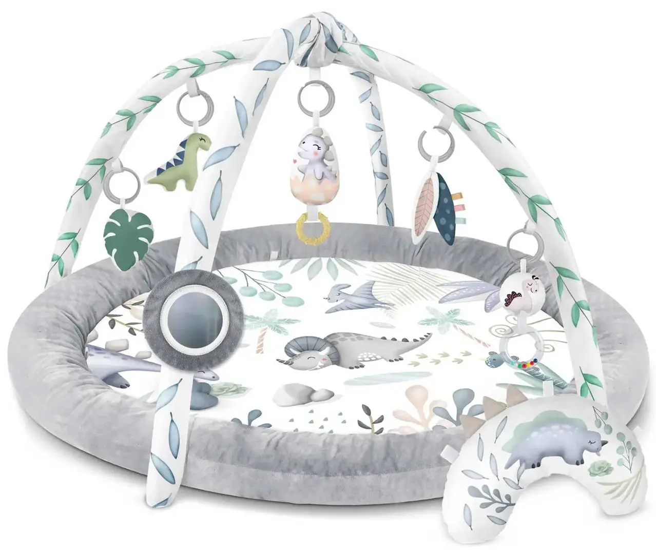 Игровой коврик Nukido Dino (White/Grey)