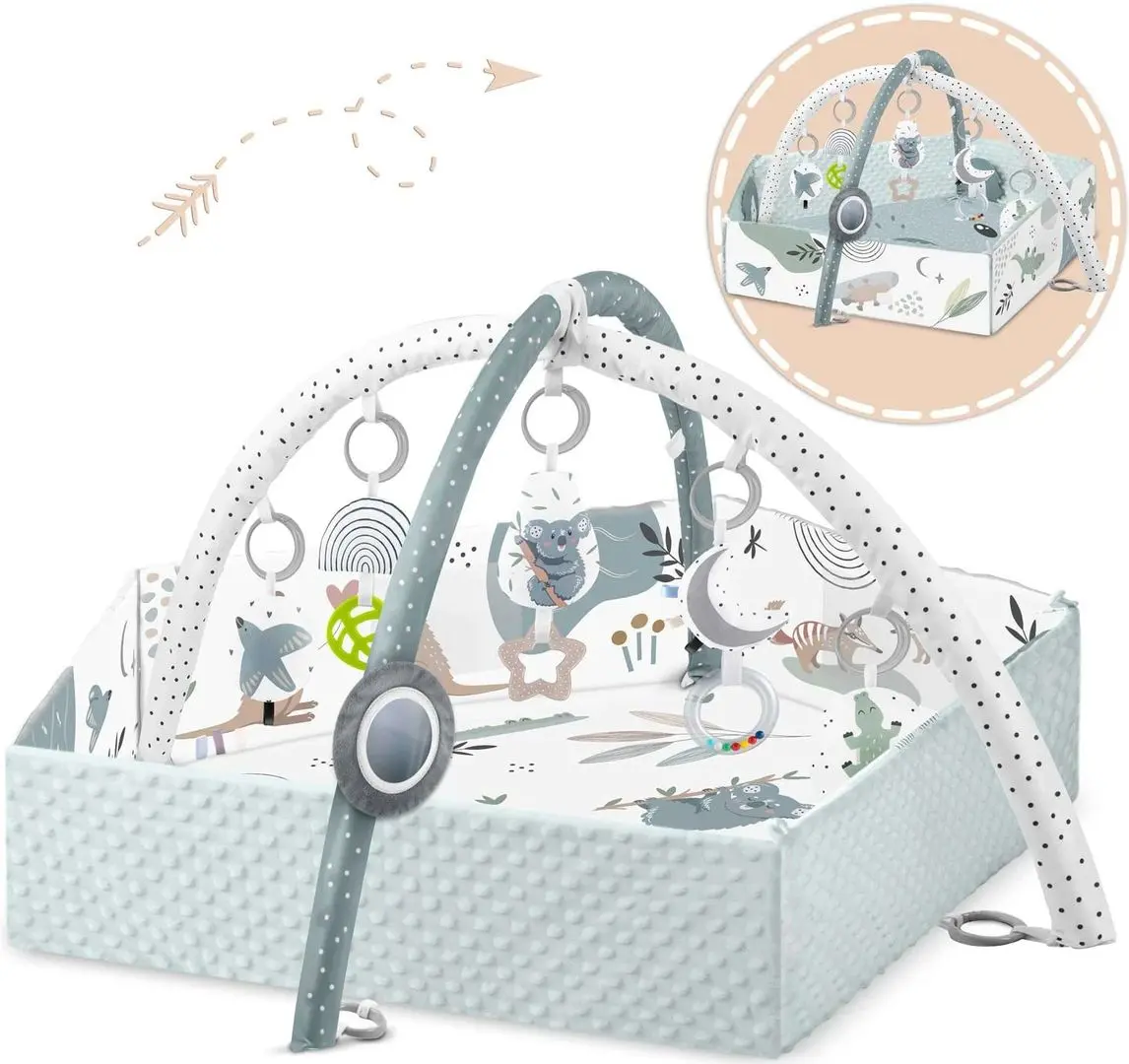 Covoras de joaca Nukido Koala (Mint-Gray)