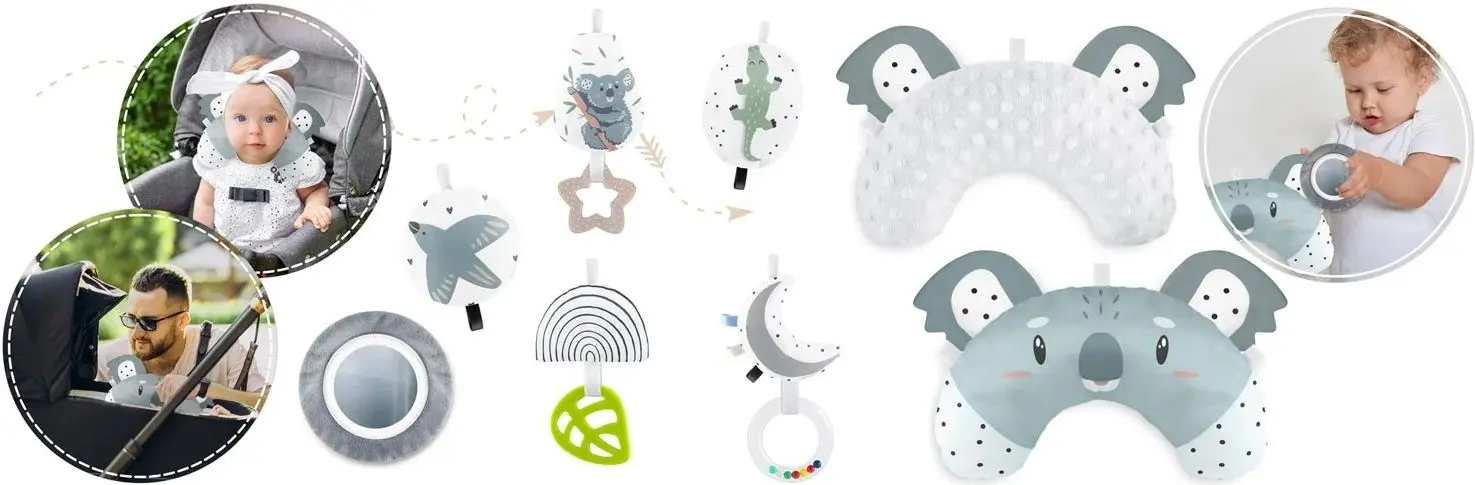 Covoras de joaca Nukido Koala (Mint-Gray)