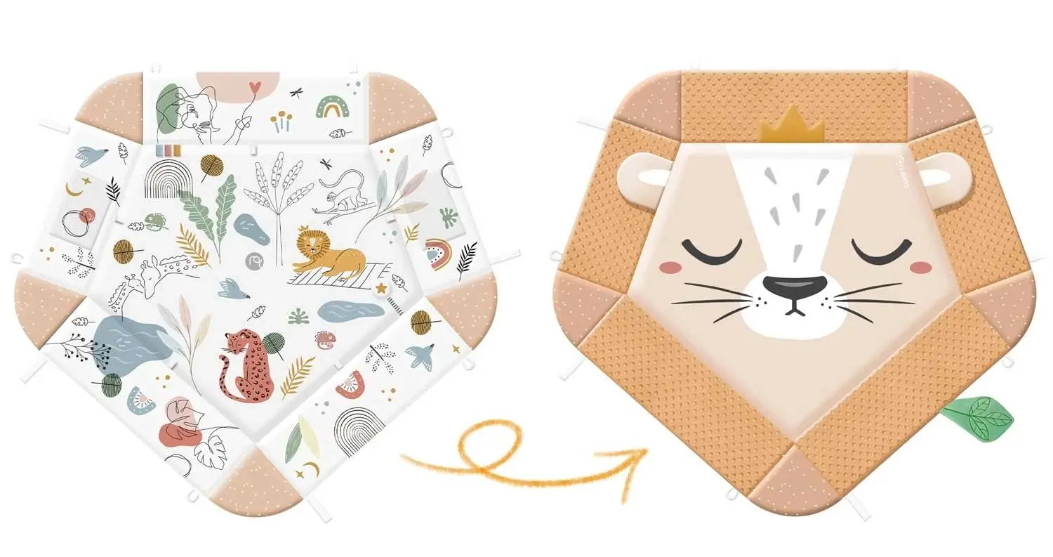 Игровой коврик Nukido Lion 730101 (White/Brown) - 3