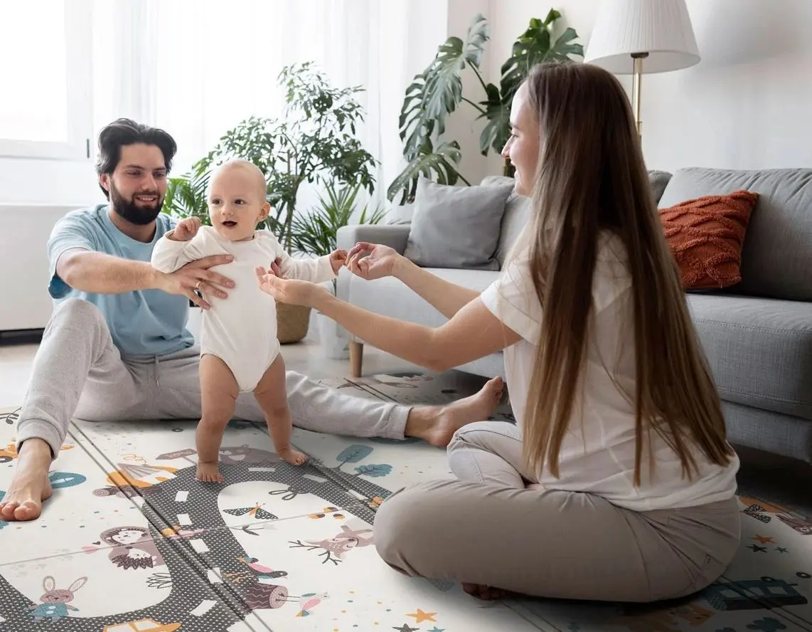 Covoras de joaca Nukido NK-340 (Cream/Black)