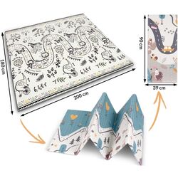 Игровой коврик Nukido NK-340 (Cream/Gray-Blue) Thumb