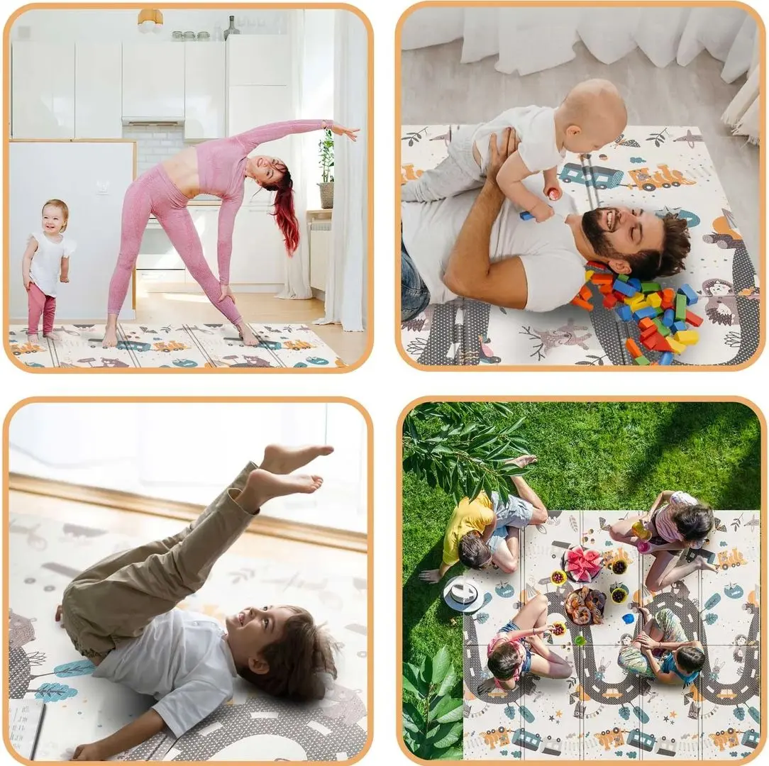 Covoras de joaca Nukido NK-341 (Cream/Black)