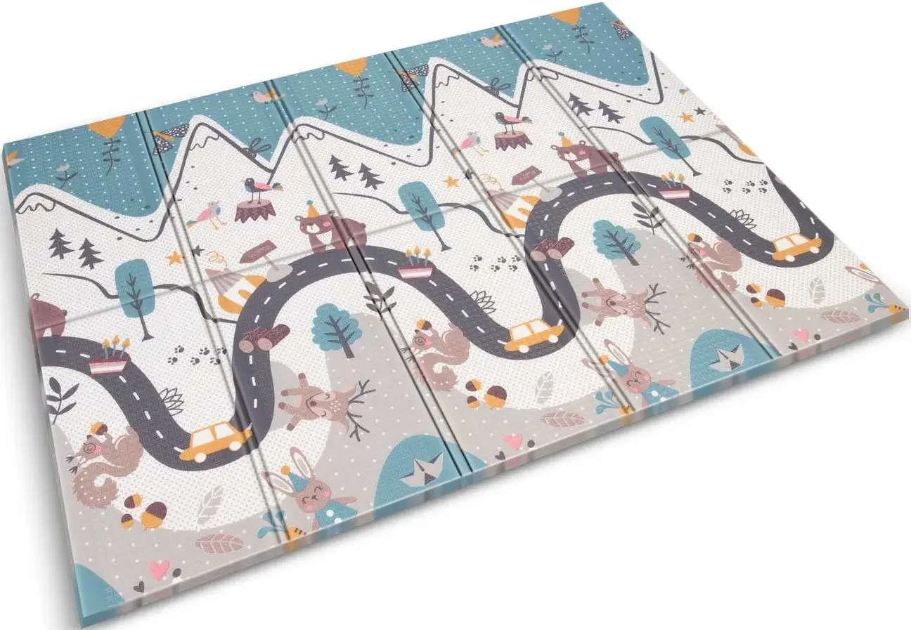 Игровой коврик Nukido NK-341 (Cream/Gray-Blue)