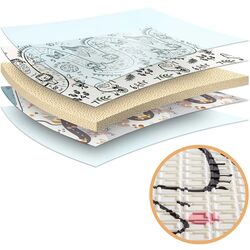 Игровой коврик Nukido NK-341 (Cream/Gray-Blue) Thumb