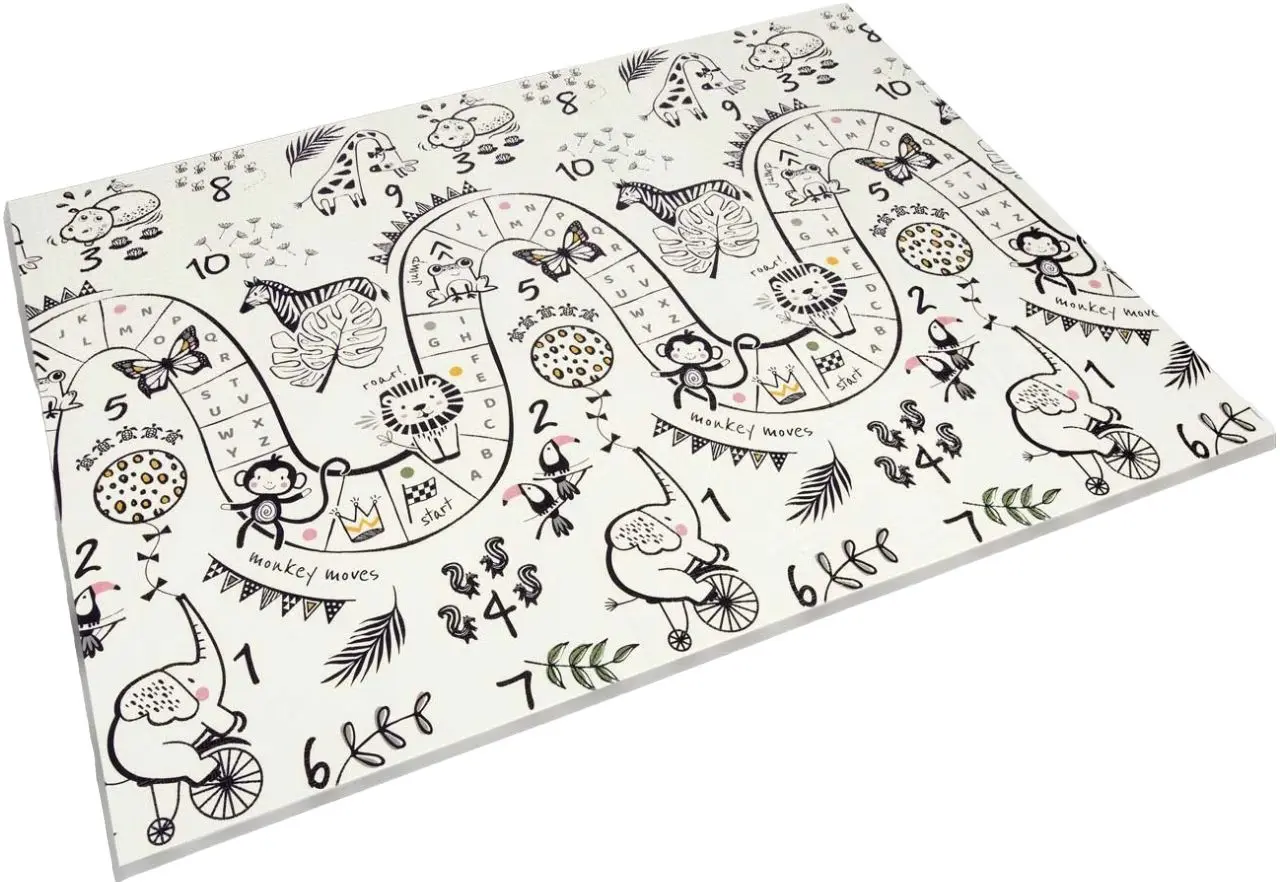 Игровой коврик Nukido NK-341 (Cream/Gray-Blue)