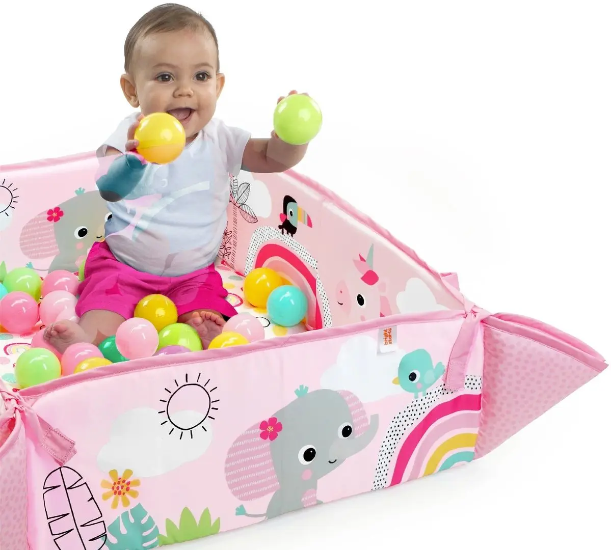 Covoras de joaca 5in1 Bright Starts Rainbow Tropics (Pink)