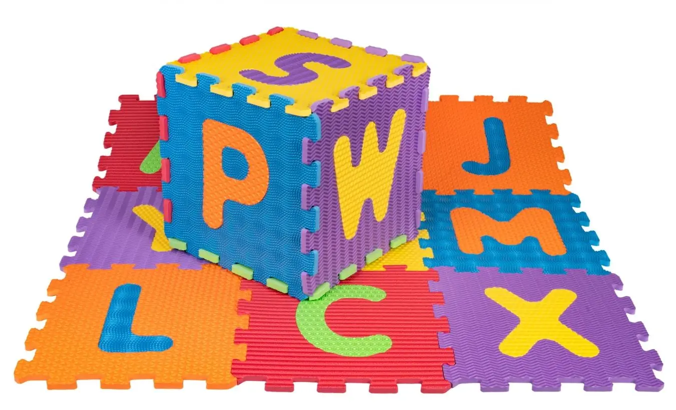 Коврик-пазл Ramiz Different Shapes Alphabet (Multicolor)