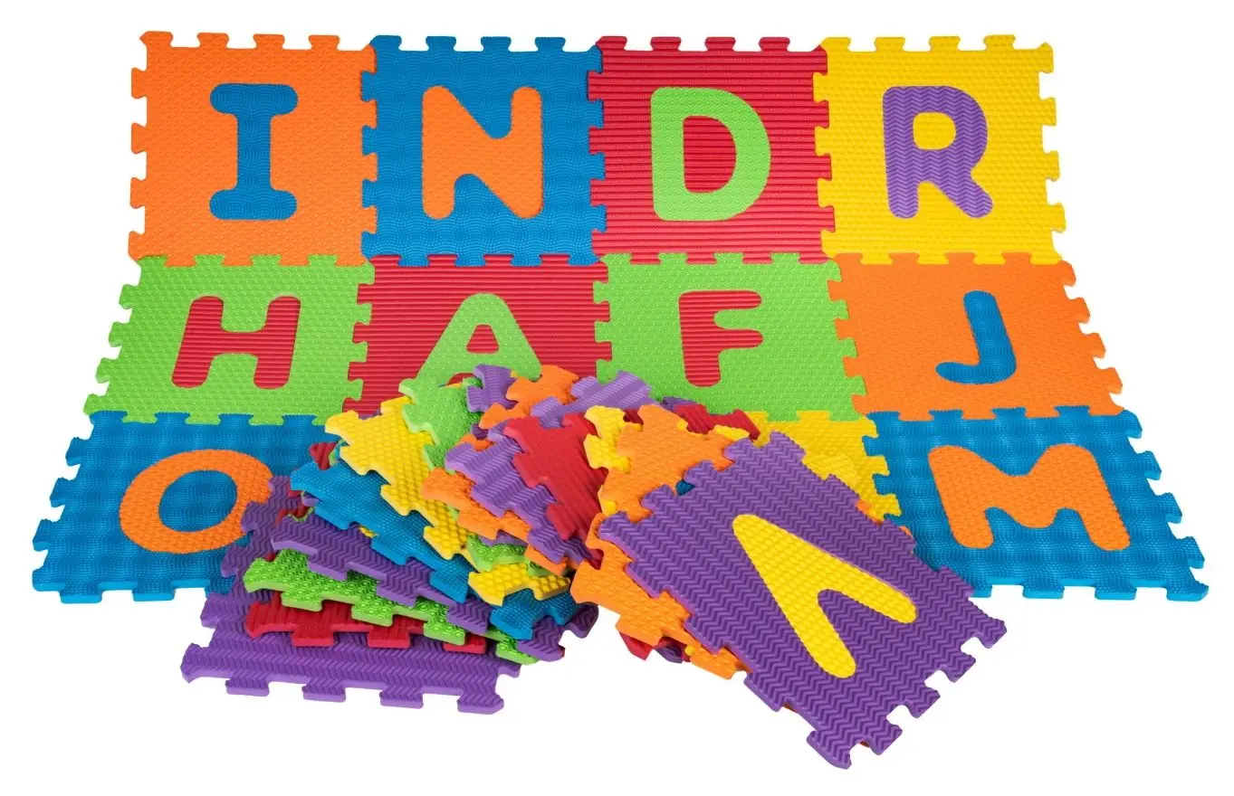 Коврик-пазл Ramiz Different Shapes Alphabet (Multicolor)