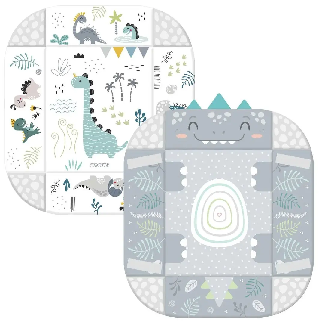 Covoras de joaca 3in1 Ricokids Nessi (White/Grey)