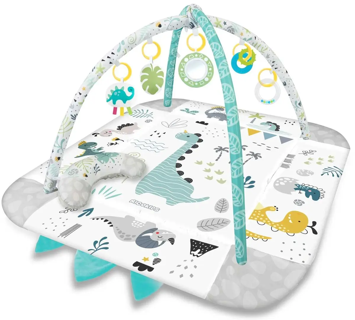 Covoras de joaca 3in1 Ricokids Nessi (White/Grey)