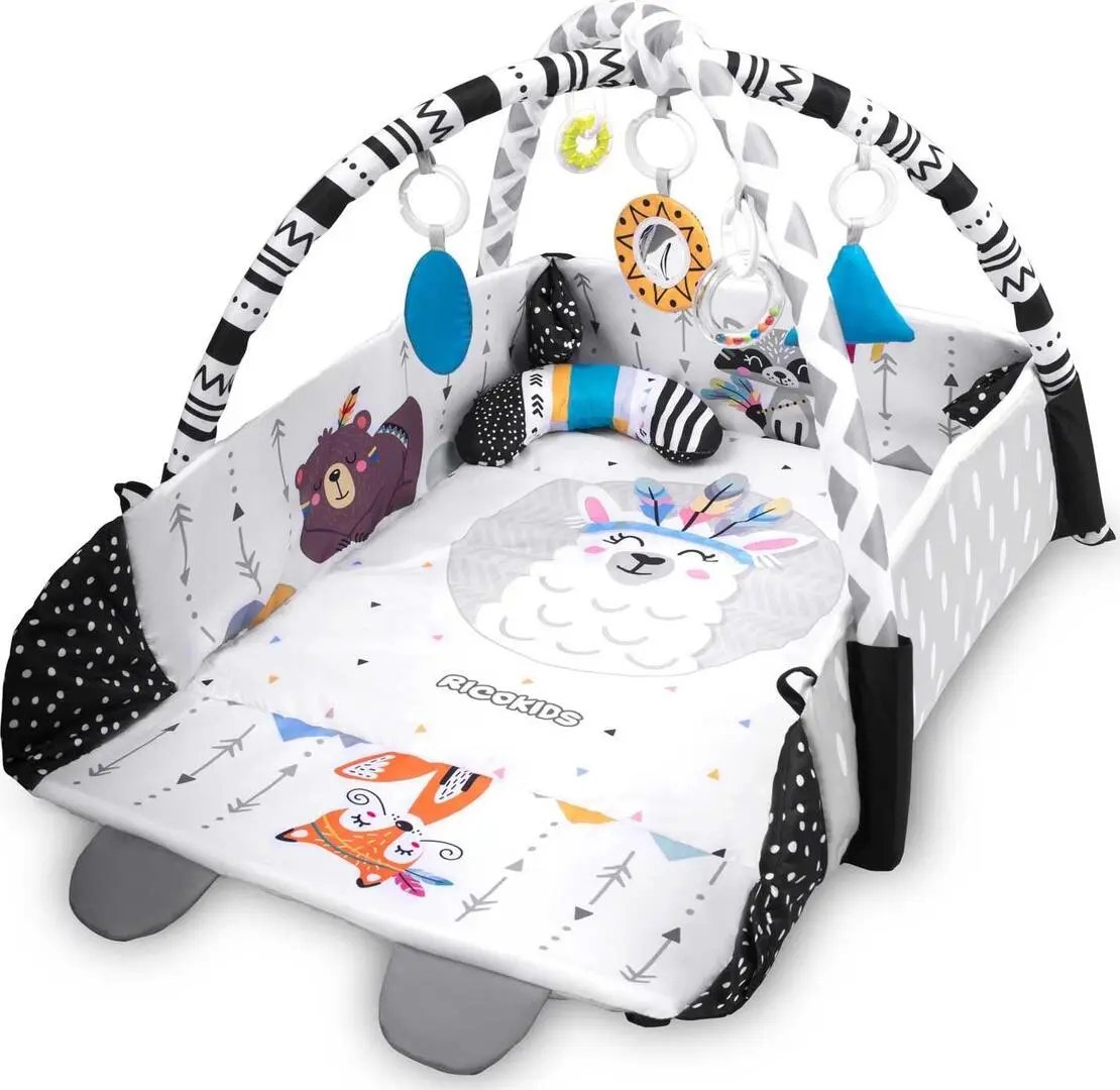 Covoras de joaca Ricokids 7318 (White/Black)