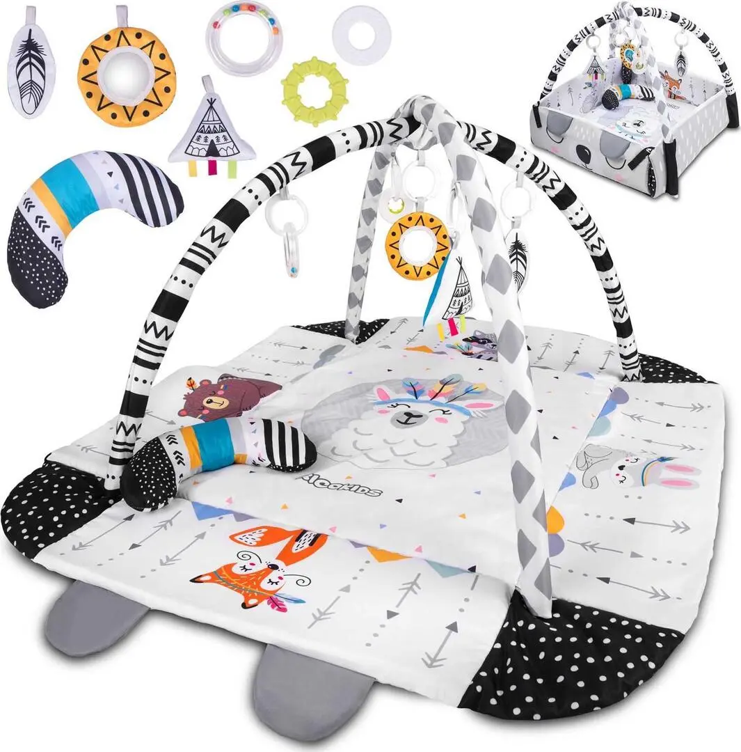 Covoras de joaca Ricokids 7318 (White/Black)