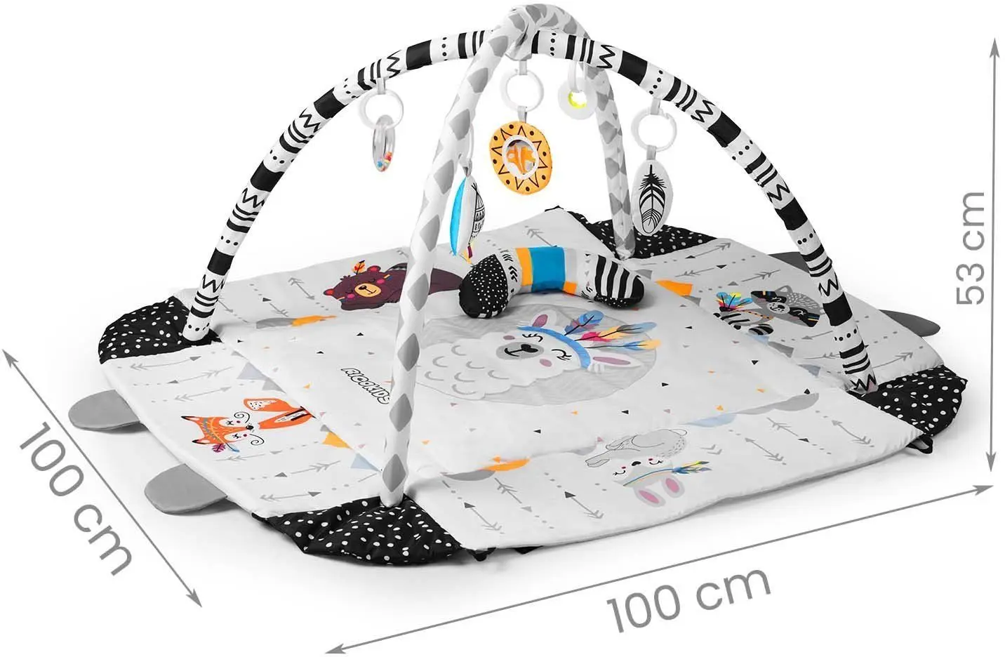 Covoras de joaca Ricokids 7318 (White/Black)