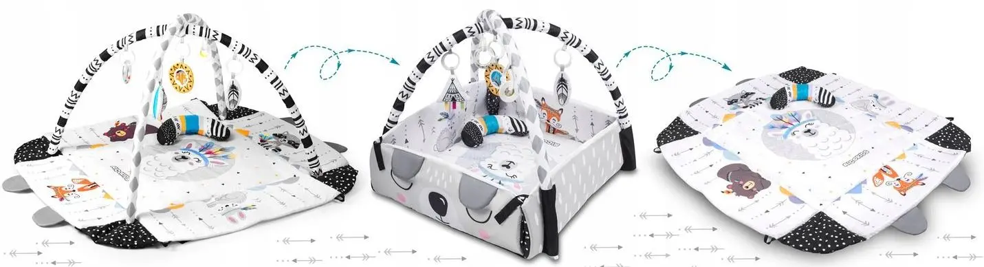 Covoras de joaca Ricokids 7318 (White/Black)