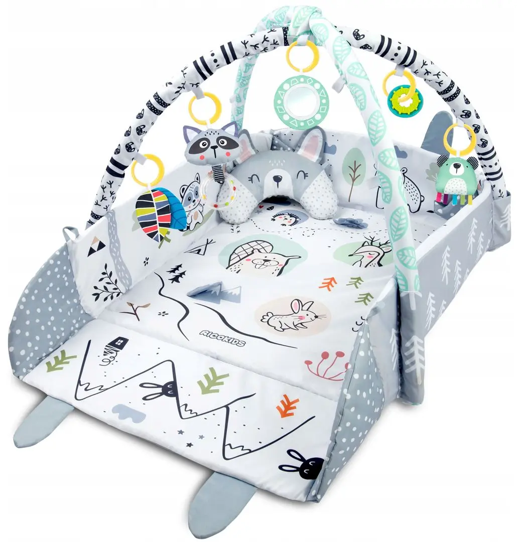 Covoras de joaca Ricokids 7350 (White/Grey) - 9