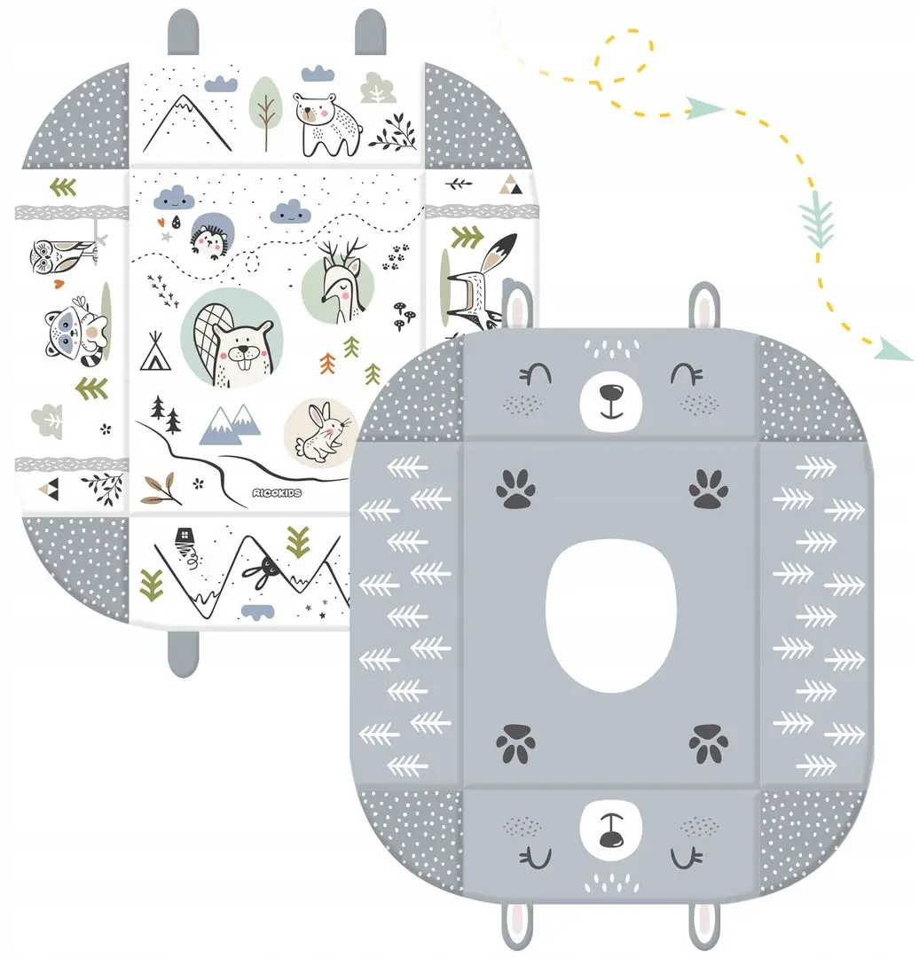 Covoras de joaca Ricokids 7350 (White/Grey) - 6