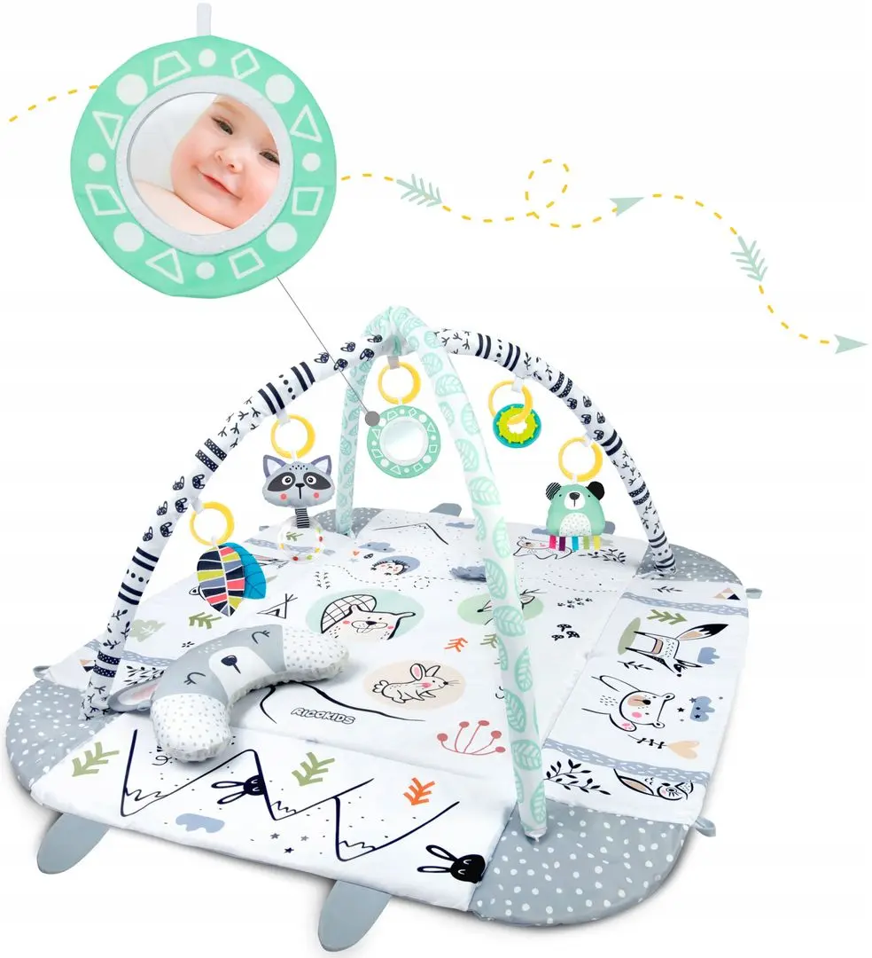 Covoras de joaca Ricokids 7350 (White/Grey) - 5